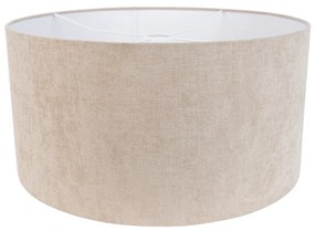 Stoffen lampenkap lichtbruin rond 50/50/25 Modern