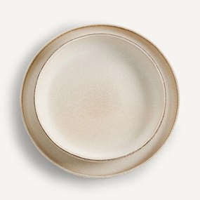 Set van 4 platte borden in aardewerk, Gandra