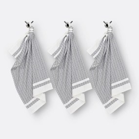 Set van 3 katoenen theedoeken Freesia