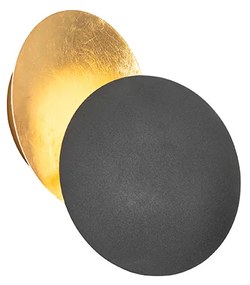 Moderne wandlamp zwart met goud - Sunrise Modern G9 rond Binnenverlichting Lamp