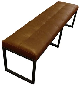 Eetkamerbank - Atlanta - leer Colorado cognac 03 - 200 cm