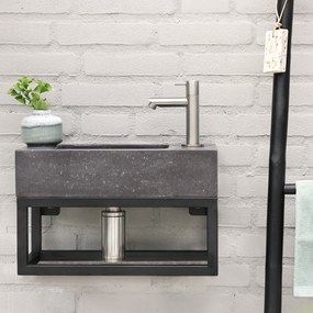 Differnz handdoekrek voor fontein 37.5x18.5cm zwart