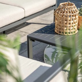 Garden Impressions Denver loungeset 4-delig links – donker grijs