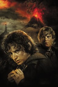 Kunstafdruk In de Ban van de Ring  - Sam and Frodo, (26.7 x 40 cm)