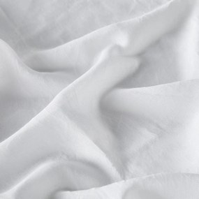Polyester en linnen glasgordijn met plooien Aron