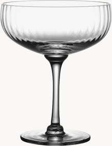 Mondgeblazen kristallen cocktailglazen Ripple, 4-delig