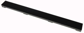 Mueller Glasrooster zwart 110x7 tbv RVS douchegoot