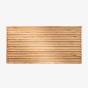 Hoofdbord Voor Deleyna Wood-bed 150 Cm Bruin – Natuurlijk Hout & 150 Cm - Sklum