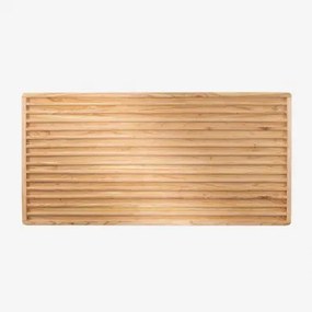 Hoofdbord Voor Deleyna Wood-bed 150 Cm Houtbruin & 150 Cm - Sklum