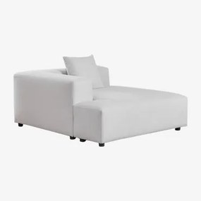 Linker Chaise Longue Module Met Kussen Voor Modulaire Bank Bruna Stof Gris Glacial - Sklum