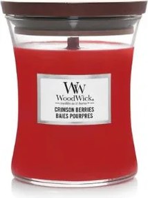 WoodWick geurkaars - Medium Hourglass - Crimson Berries