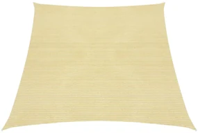 vidaXL Zonnezeil 160 g/m² 4/5x3 m HDPE beige