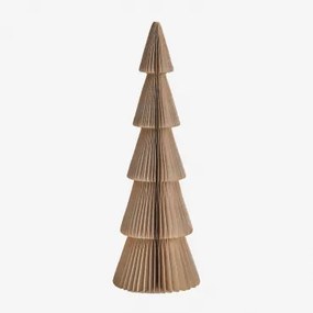 Jesper Papieren Kerstboom ↑22.5 Cm & Beige Linnen Met Gouden Rand - Sklum