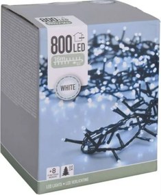 Micro clusterverlichting - 16 m - 800 koud witte ledlampjes - 8 functies