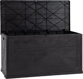 Toomax Multibox Wood Kussenbox - 420L - Donker Antraciet - Binnenmaat 113 x 49,5 x 59,5 cm - Buitenmaat 120 x 63 x 56 cm
