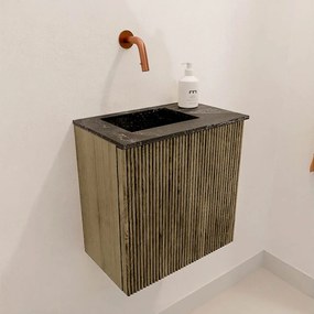 Mondiaz Joya DLux 40cm toiletmeubel dusk met wastafel faye links zonder kraangat lava