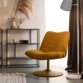 Zuiver Bubba Draaifauteuil Okergeel Retro Design