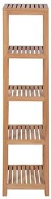 vidaXL Badkamer opbergrek 4-laags 42x42x165 cm massief teakhout