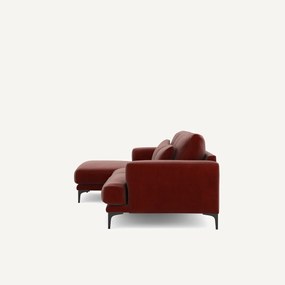 Rechtse hoekbank fluweel, Marsile