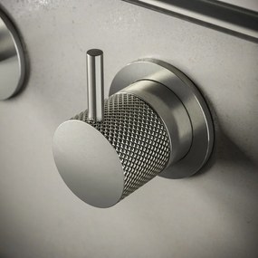 Hotbath Cobber X inbouw wastafelmengkraan 18cm geborsteld nikkel