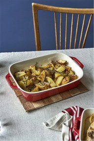 Staub Ceramique Ovenschaal 20 cm, Rechthoekig, Kersenrood - Ceramique - Staub