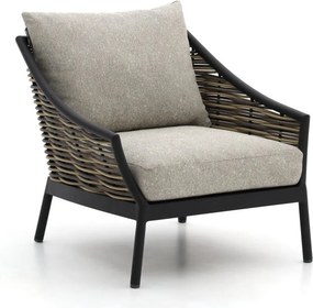 Lounge tuinstoel | Apple Bee Milou | Textileen | Grijs/Taupe/Zwart | Kees Smit Tuinmeubelen