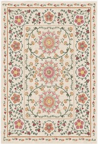 Wasbaar laagpolig vloerkleed Suzani