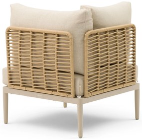 Hoek loungeset 5 personen Wicker/Aluminium/Aluminium/wicker Taupe  Coco Ibiza