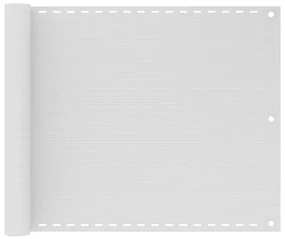 vidaXL Balkonscherm HDPE 75x600 cm wit