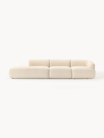 Modulaire XL chaise longue Sofia van bouclé stof