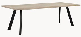 Eettafel Fred met eikenhouten tafelblad