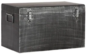 LABEL51 Opbergbox Vintage L 50x30x30 cm antiekzwart