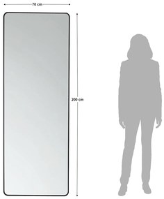 Grote Spiegel Zwarte Rand - 70x200cm