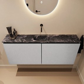 Mondiaz Ture DLux toiletmeubel 120cm plata met wastafel lava midden zonder kraangat