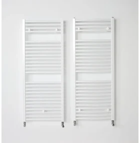 Instamat Robina Handdoekradiator, afm. H 730 x L 600 mm, 4 aansl. ½", incl. wandconsoles, standaard wit RB70.60S01
