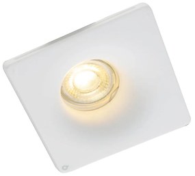 Set van 6 Inbouwspot wit 12 cm rond - Gypsy Stucco GU10 Binnenverlichting Gips Lamp