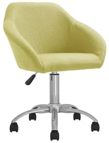 vidaXL Eetkamerstoelen draaibaar 4 st stof groen