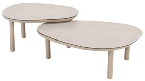 Monroe set loungetafels 65xH32 cm en 80xH27 cm latte Taste 4SO