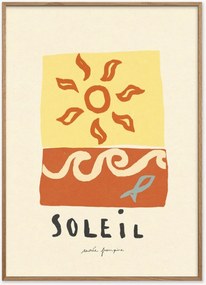 Ingelijste digitale print Soleil van Sacrée Frangine