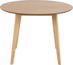 ROXY Natuurlijk eiken 90 cm - RONDE TAFEL VOOR KEUKEN/EETKAMER RETRO