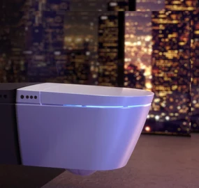 SaniGoods Smart douchewc met softclose zitting glans wit