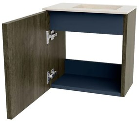 Mondiaz Joya DLux 40cm toiletmeubel shadow met wastafel faye rechts 1 kraangat meli