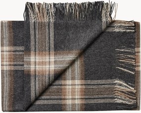 Baby-alpaca plaid Buenos Aires met franjes