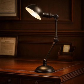 Bureaulamp Princeton Antiek Zwart