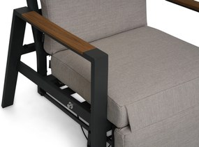 Lifestyle Garden Furniture Camino Relax Stoel Gasveer Verstelbaar Aluminium Grijs