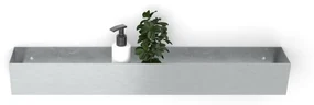 Looox Colour shelf box Special BoX rechthoek 60x10x10cm RVS geborsteld cshbox60rvs
