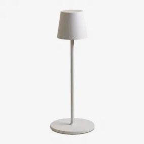 Draadloze Led Tafellamp Voor Buiten Isona Wit - Sklum