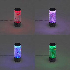 Bubbelbuis zwart 29cm incl. LED RGB - Sealife