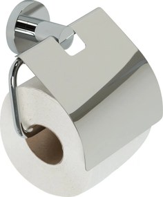 Plieger Vigo toiletrolhouder met klep chroom