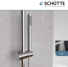 Schutte Aquaduct regendoucheset met thermostatische kraan chroom